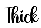 Thick Font Image