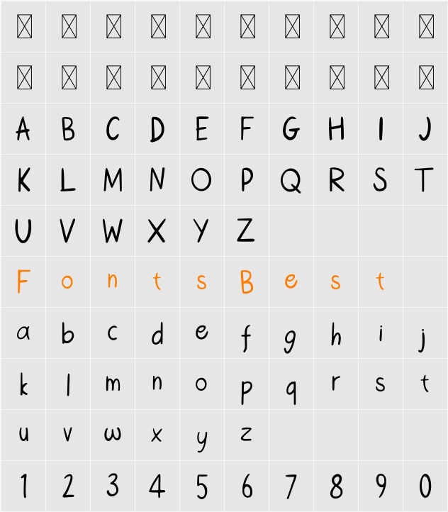 Bellfast Character Map