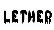 LETHER Font Image
