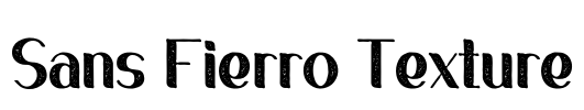Sans Fierro Texture Font Image