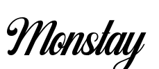 Monstay Font Image