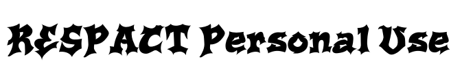 RESPACT Personal Use