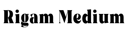 Rigam Medium Font Image