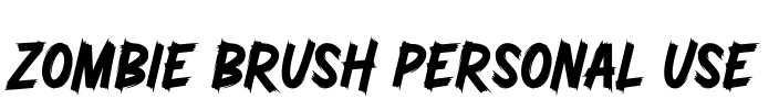 Zombie Brush Personal Use