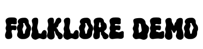 Folklore DEMO Font Image