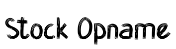 Stock Opname Font Image