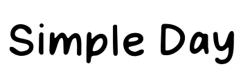 Simple Day Font Image