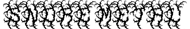SNORE METAL Font Image