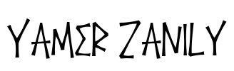 Yamer Zanily Font Image