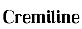 Cremiline Font Image