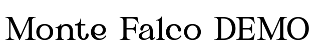 Monte Falco DEMO Font Image
