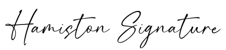 Hamiston Signature Font Image