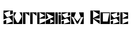 Surrealism Rose Font Image