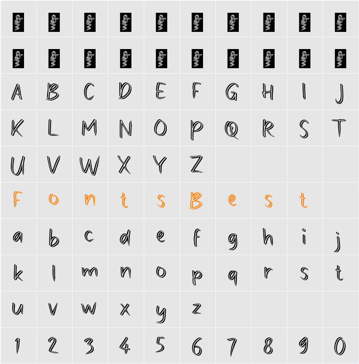 n Nadeo Character Map