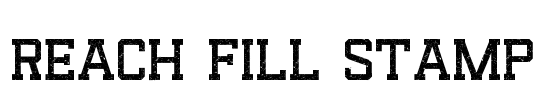 Reach Fill Stamp Font Image