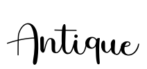 Antique Font Image