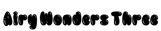 Airy Wonders Three Font Image