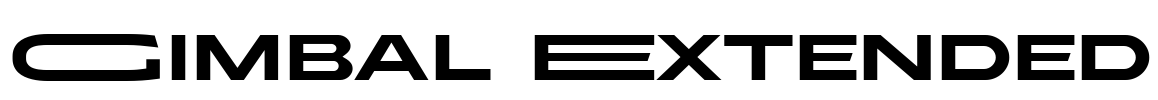 Gimbal Extended Font Image
