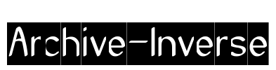 Archive-Inverse Font Image