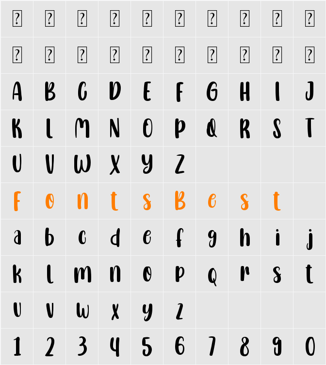 Lovely Bestie Character Map