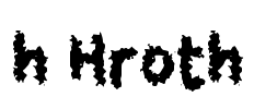 h Hroth Font Image