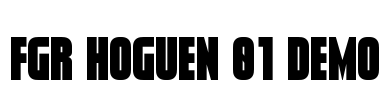 FGR HOGUEN 01 DEMO Font Image