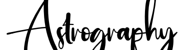 Astrography Font Image