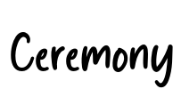 Ceremony Font Image