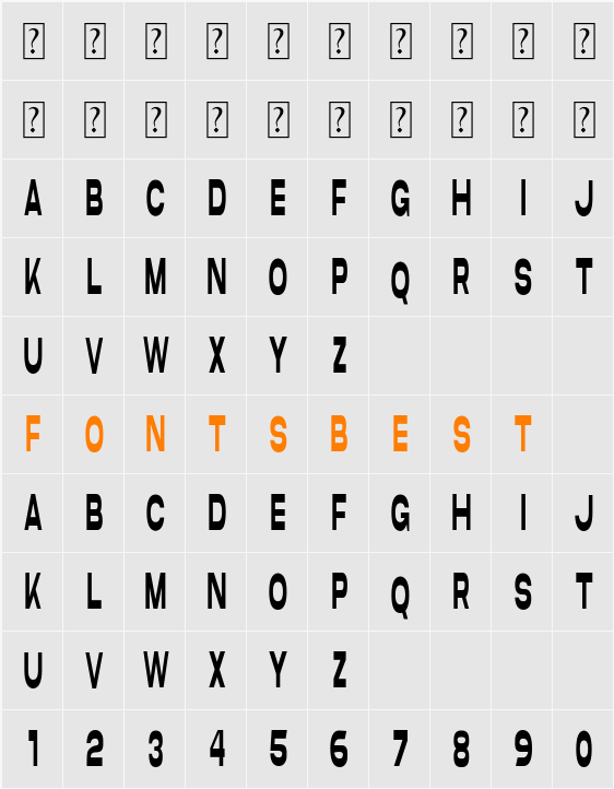 Como Moncer Light Character Map