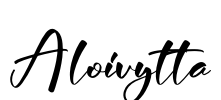 Aloivytta Font Image