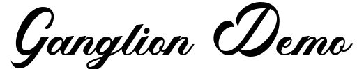 Ganglion Demo Font Image