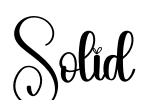 Solid Font Image