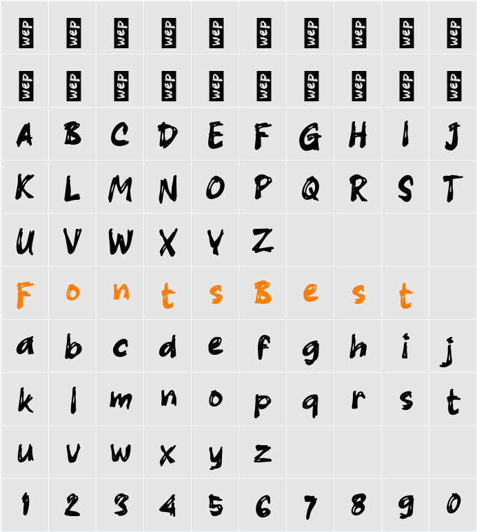 K Kisah Character Map