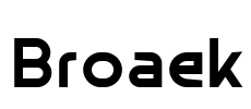 Broaek Font Image