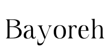Bayoreh Font Image