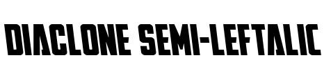 DiaClone Semi-Leftalic Font Image