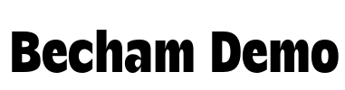 Becham Demo Font Image