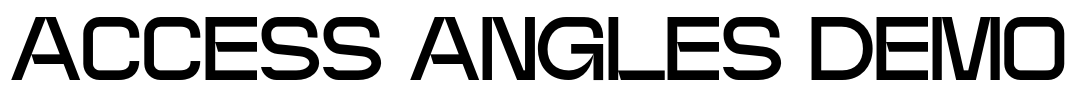 ACCESS ANGLES DEMO Font Image