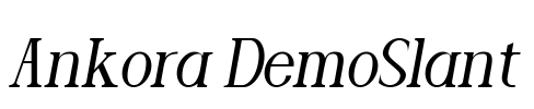 Ankora DemoSlant Font Image