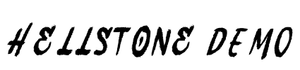 Hellstone DEMO Font Image