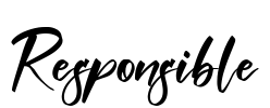 Responsible Font Image