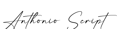 Anthonio Script Font Image
