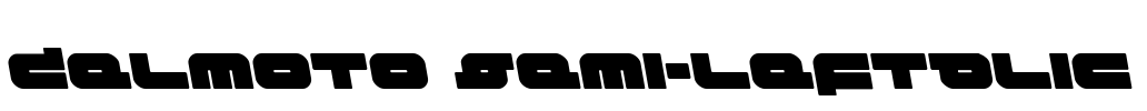 Delmoto Semi-Leftalic Font Image
