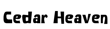 Cedar Heaven Font Image