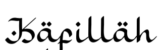 Kafillah Font Image