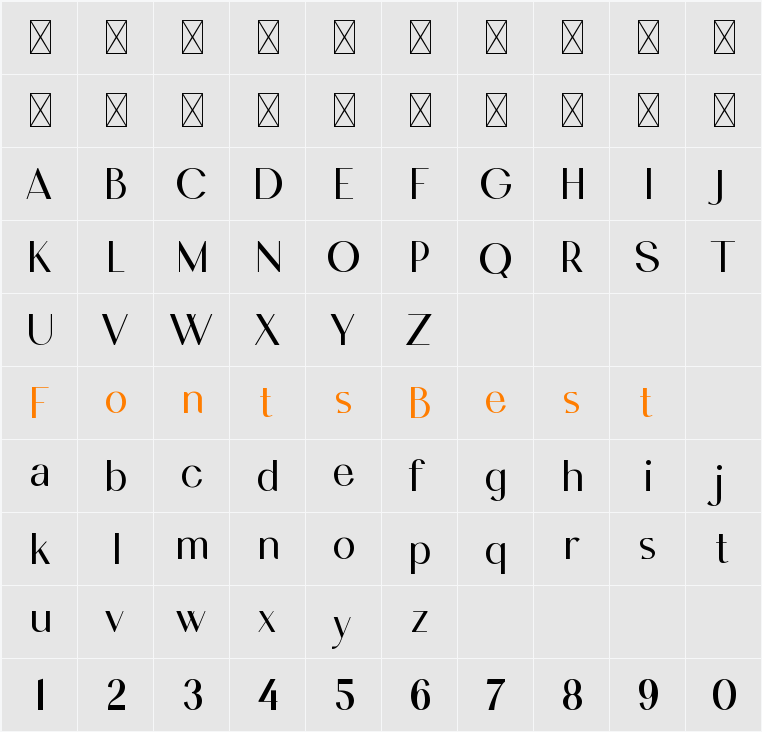 Anthemia Character Map