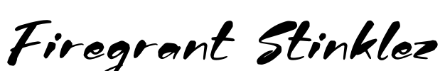 Firegrant Stinklez Font Image
