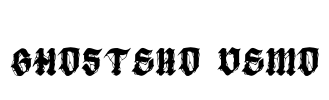 Ghostero DEMO Font Image
