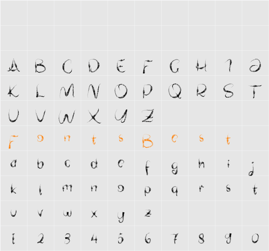 Engkers Character Map