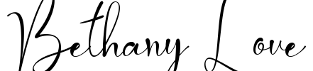 Bethany Love Font Image